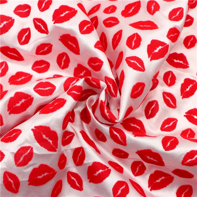 velvet lips satin fabric