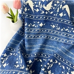 ethnic style tie dye digital printed brocade cotton fabric