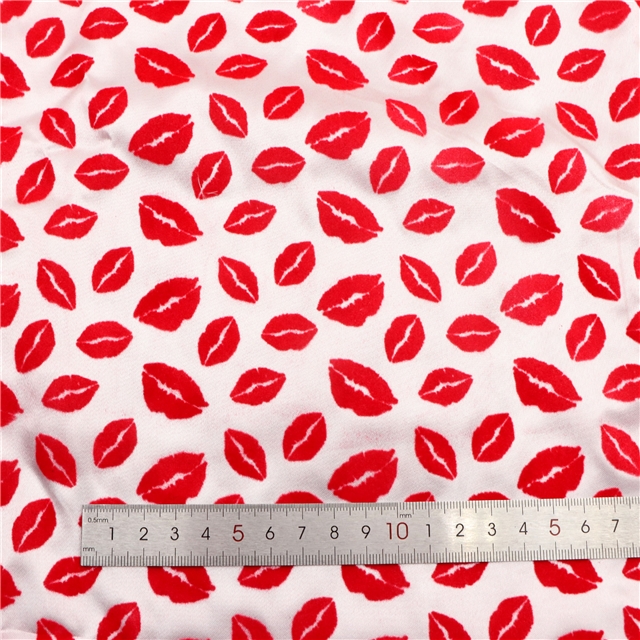 velvet lips satin fabric