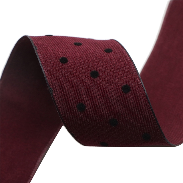 polyester dots velvet ribbon