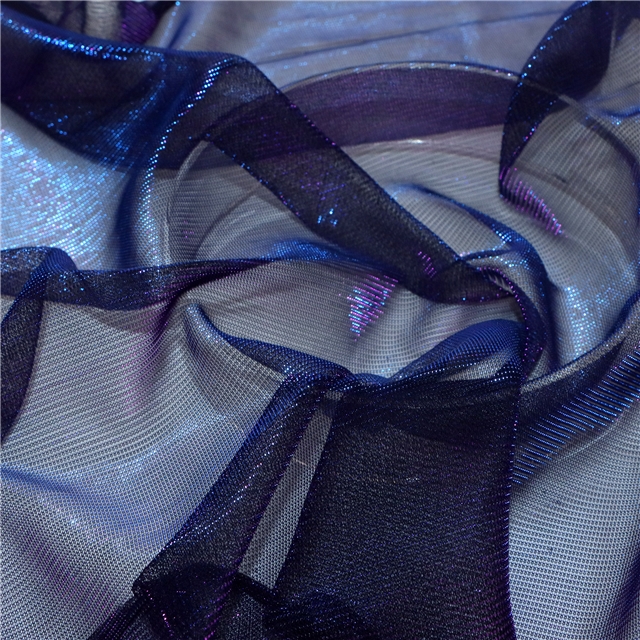 2 ways slide silk Illusion color bright mesh cloth