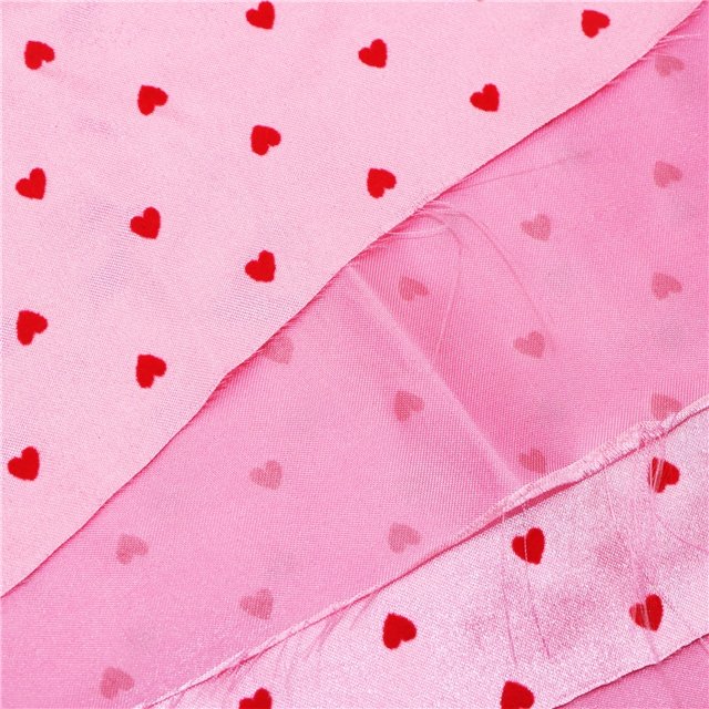 velvet heart satin fabric
