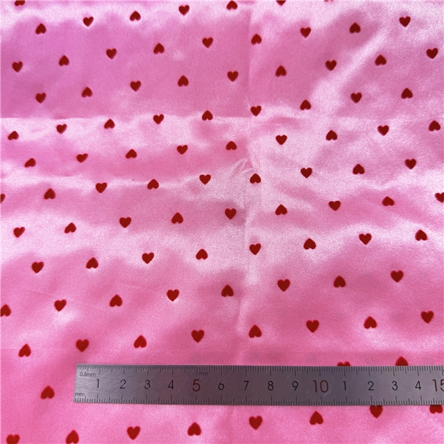 velvet heart satin fabric