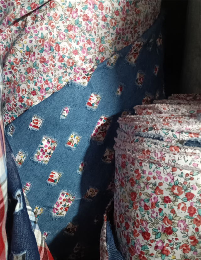 denim reversible fabric