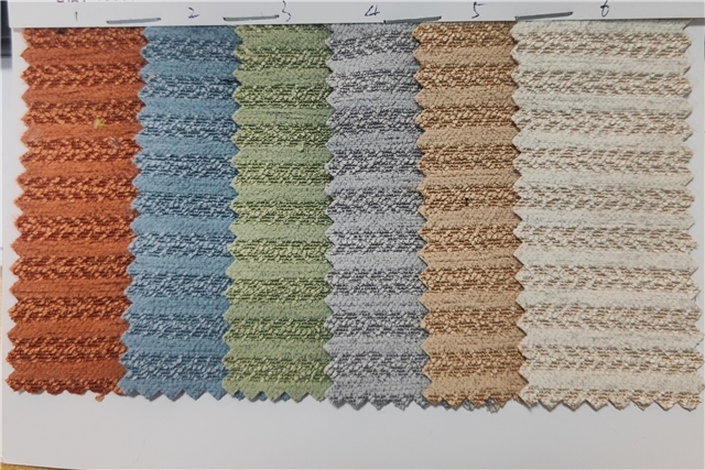 plain woolen woven chenille striped fabric