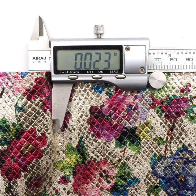 synthetic leather bump texture colourful gold hot stamping flower faux leather