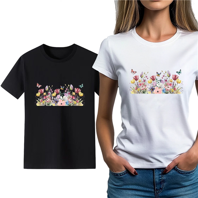 cotton Iron On Transfer Stickers and T-shirts