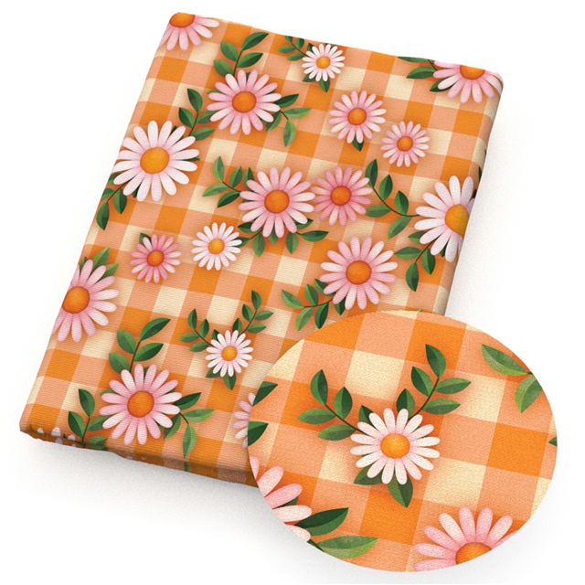 polyester cotton plaid flower series polyester cotton fabric set (10 pcs/set) polyester cotton fabric,20*20cm(7.9*7.9