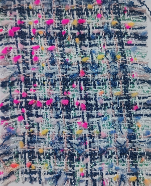 sequin woolen bright silk woven small fragrant fabric