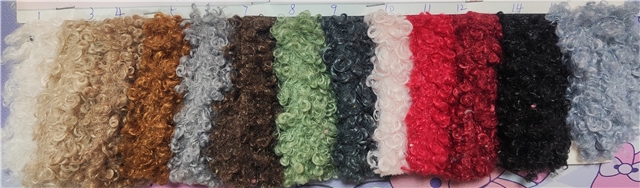 large roll looped velvet fabric