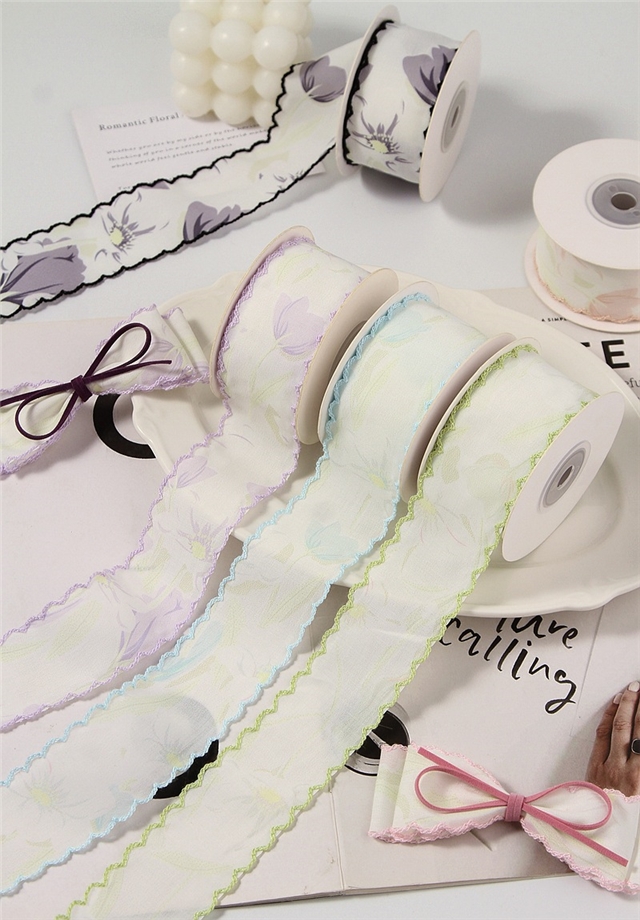 colored printed hook edge tape