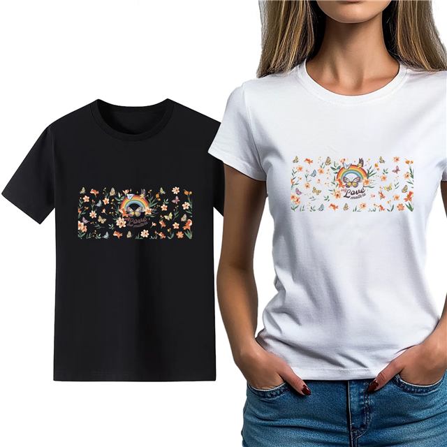 cotton Iron On Transfer Stickers and T-shirts