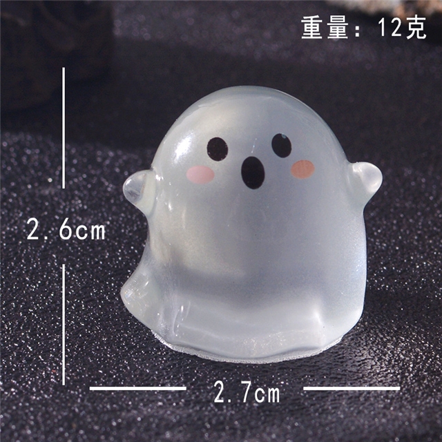 resin luminous cute ghost resin micro landscape ornament