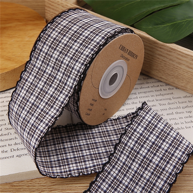 british style fine grid hooked edge woven tape