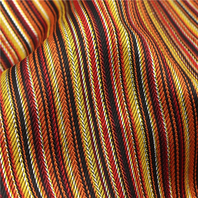 Fine colored striped bright Metallic Embroidery Threads fabric