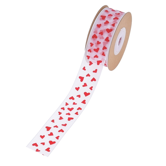 heart chiffon ribbon