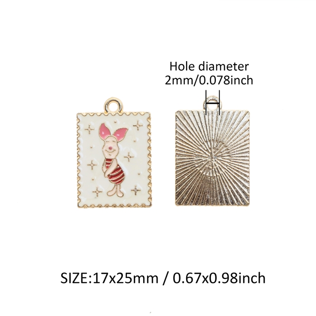 alloy winnie the pooh drip oil alloy pendant
