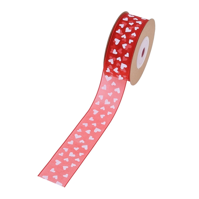 heart chiffon ribbon