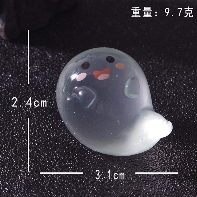 resin luminous cute ghost resin micro landscape ornament