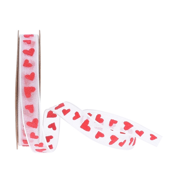 heart chiffon ribbon