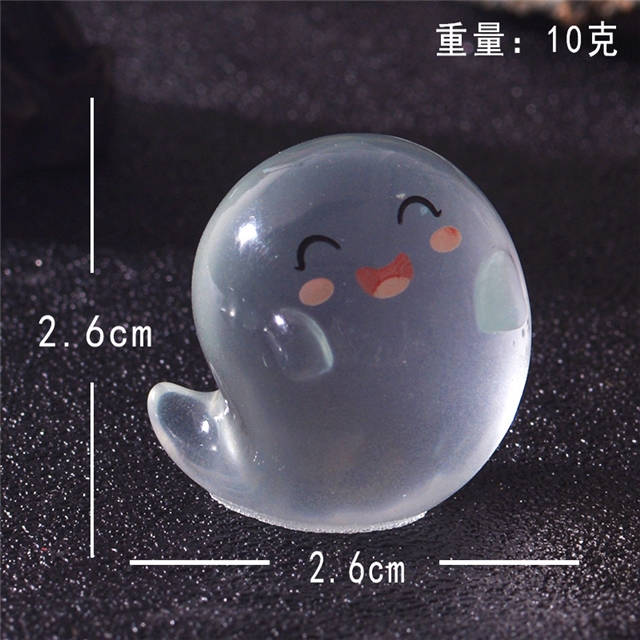 resin luminous cute ghost resin micro landscape ornament