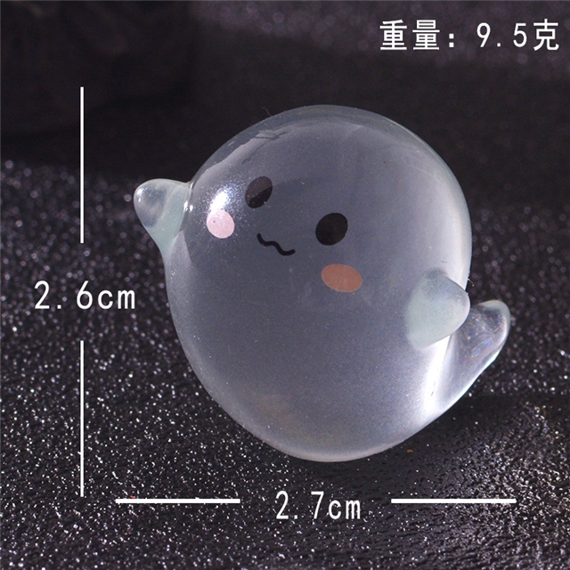 resin luminous cute ghost resin micro landscape ornament