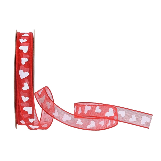 heart chiffon ribbon