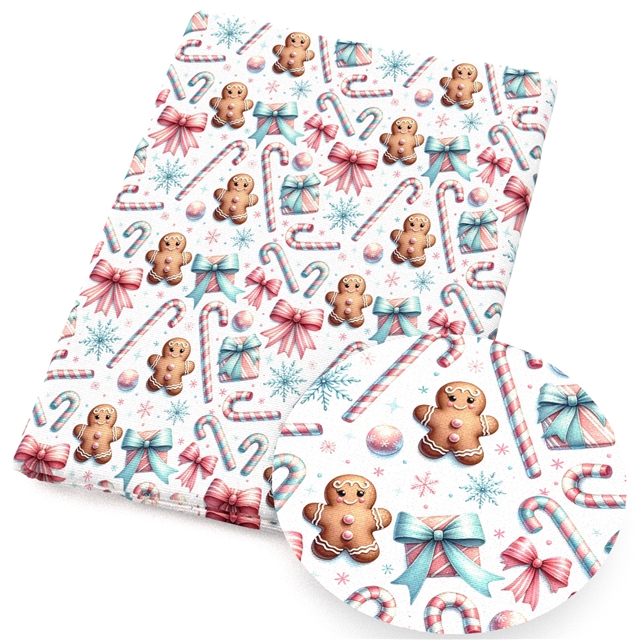 polyester cotton christmas series polyester cotton fabric set (4 pcs/set)
