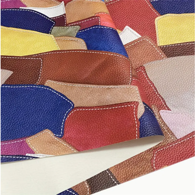 synthetic leather retro splicing simulation PVC synthetic leather