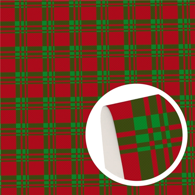 polyester cotton christmas plaid series polyester cotton fabric set (7 pcs/set) polyester cotton fabric,50*45cm(19.7*17.7