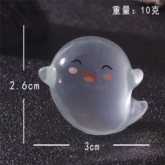 resin luminous cute ghost resin micro landscape ornament