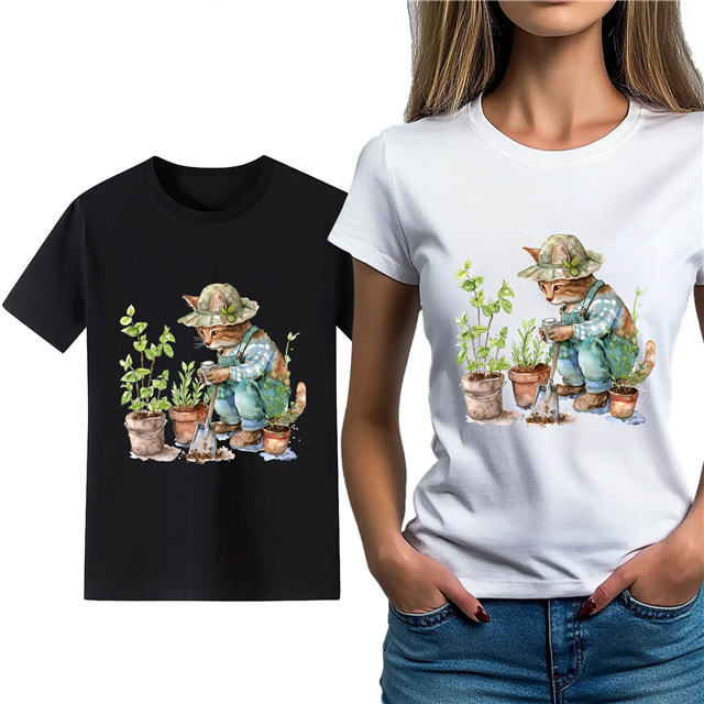 cotton Iron On Transfer Stickers and T-shirts