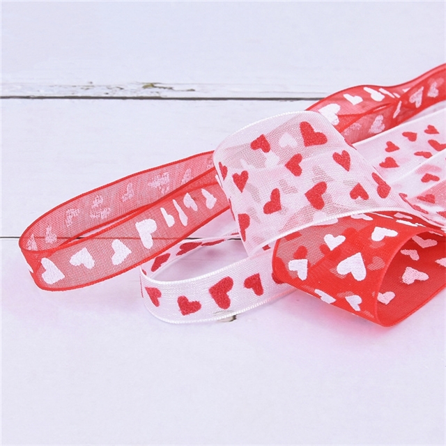 heart chiffon ribbon