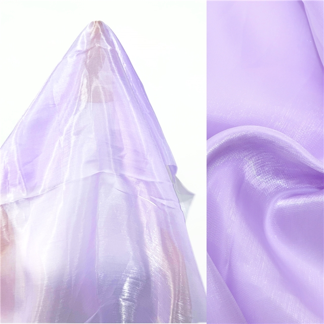 lily satin glossy organza fabric