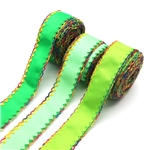 green series grosgrain double layer two-color hook ribbon