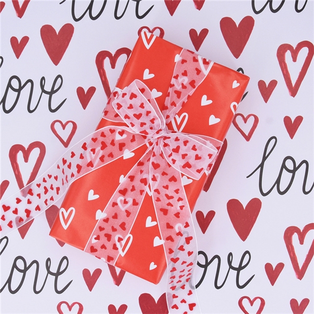 heart chiffon ribbon