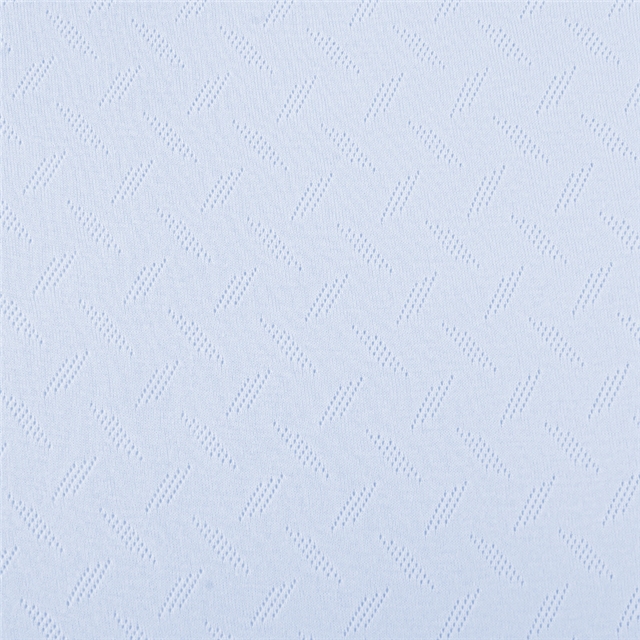 100% cotton plain knitted cotton jacquard hollow ribbed fabric
