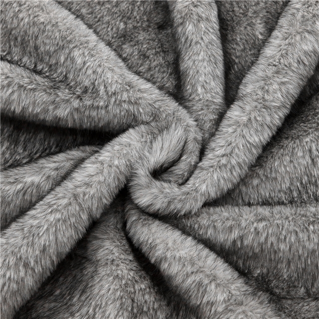 double color mink plush fabric 12#gray,50*170cm(19.7*66.9