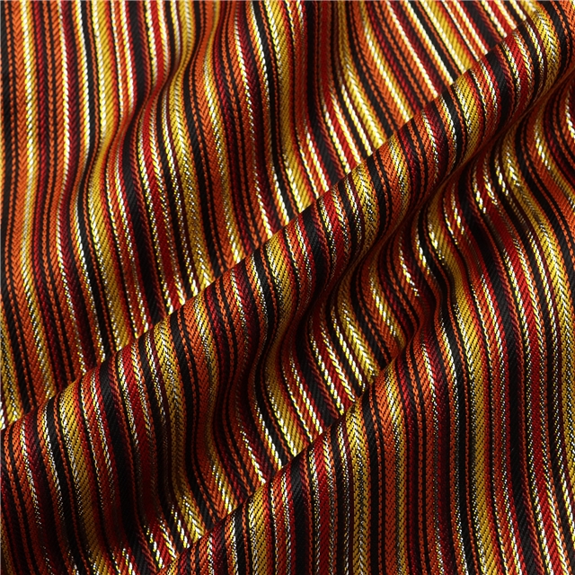 Fine colored striped bright Metallic Embroidery Threads fabric