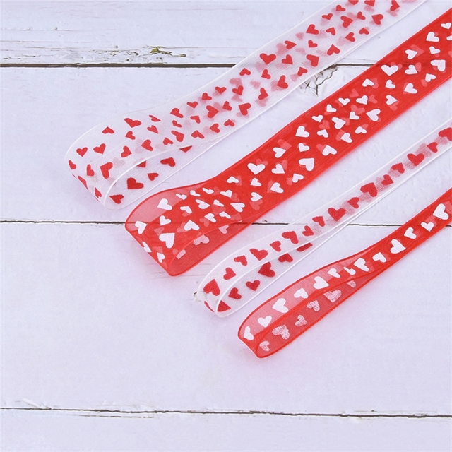 heart chiffon ribbon