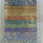 laser bump texture flower faux leather
