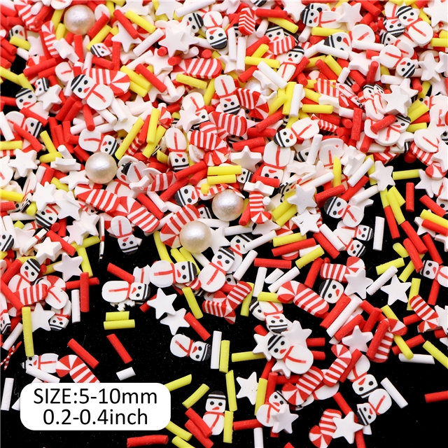 Christmas series soft ceramic slice packaging filler 3#