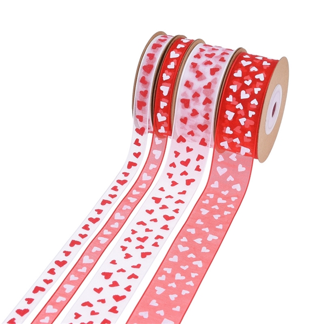 heart chiffon ribbon