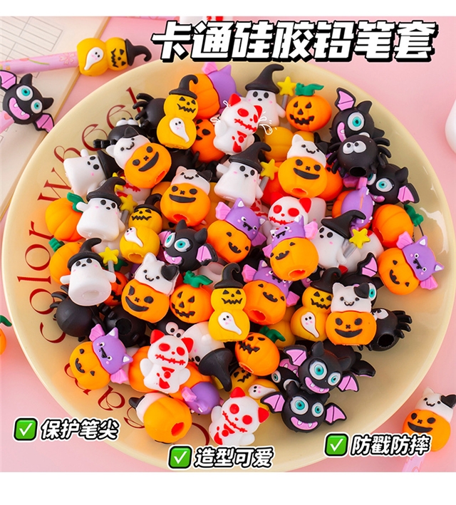 silicone halloween and christmas 3d silicone pen cover