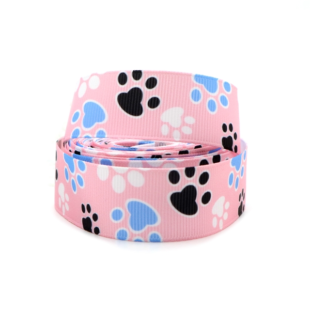 7/8" 22mm heat transfer printed grosgrain ribbon