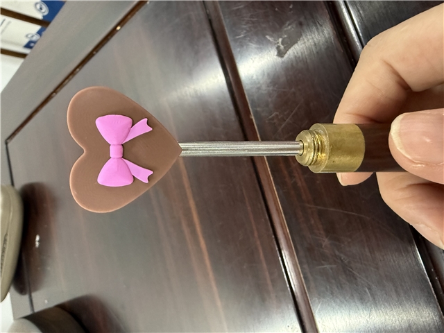 silicone  three-dimensional heart bow silicone bead