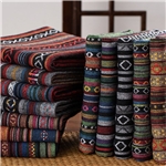 ethnic style series polyester cotton yarn dyed jacquard fabric