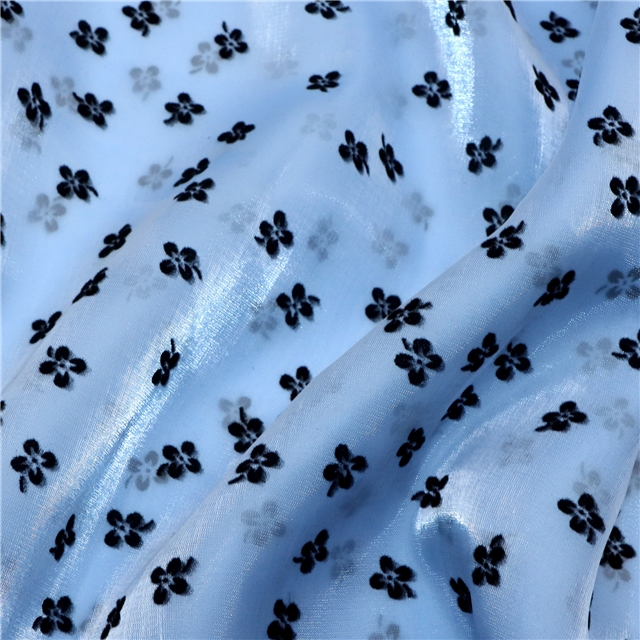 mesh velvet flower organza fabric