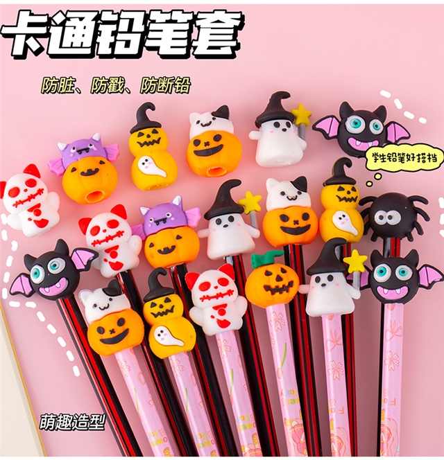 silicone halloween and christmas 3d silicone pen cover