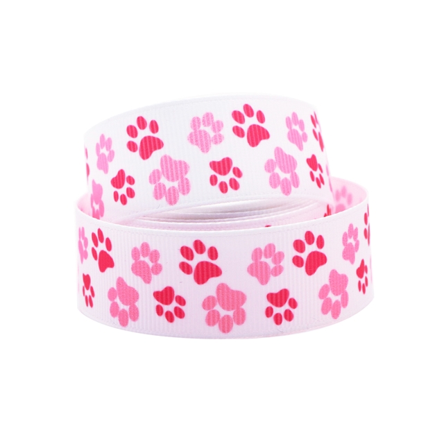 7/8" 22mm heat transfer printed grosgrain ribbon ribbon 5yard